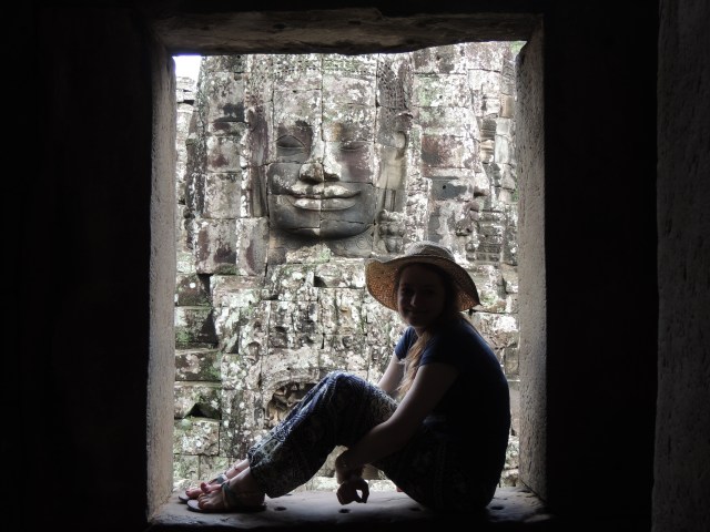 In the shadow of an ancient smiling face